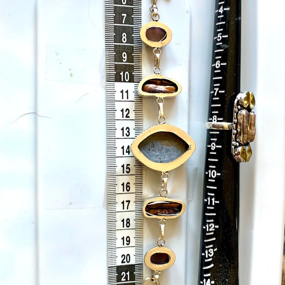 Ornate Silver Vintage Ring and bracelet - Picture 4 of 14